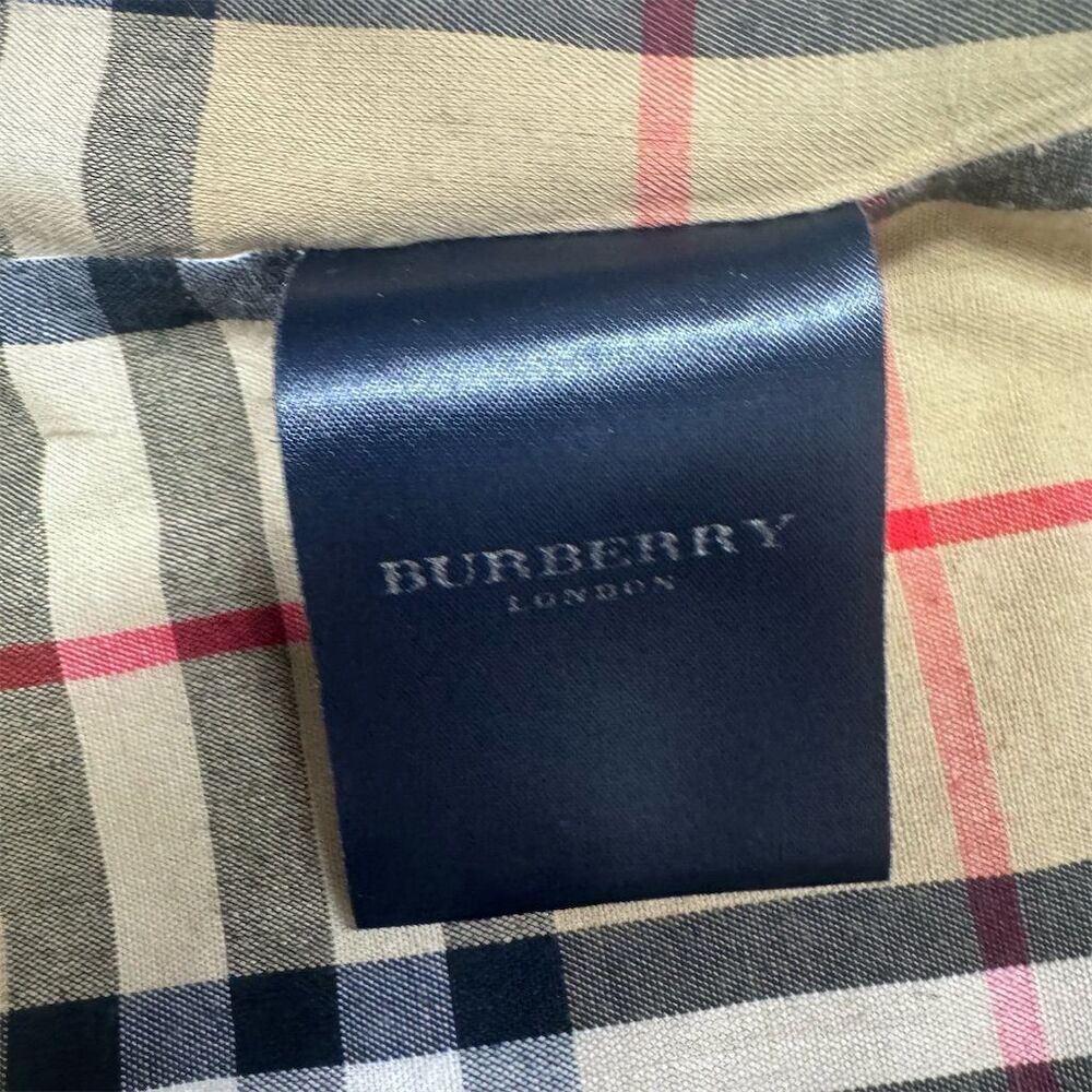 EUC Burberry Women's Beige Trench Coat Size 6 Classic Plaid Detachable Lining - Picture 8 of 16